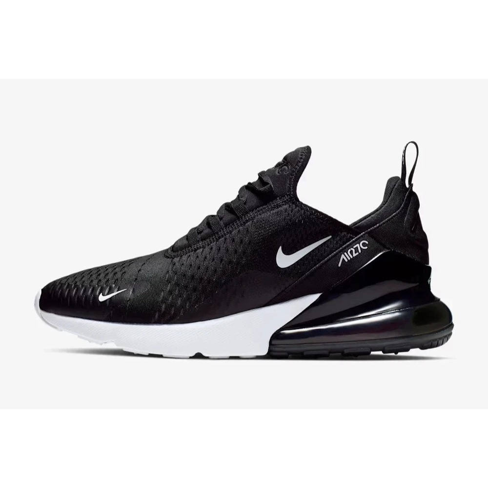 Big Kids Size 4.5Y- Nike Air Max 270 GS Black White Anthracite Running Shoes NEW
